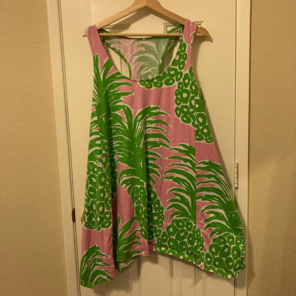 Lilly Pineapple Print Racervack swingdress